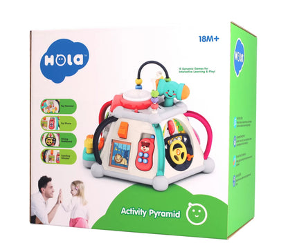 Piramida de activitati cu sunete si lumini- Hola Toys