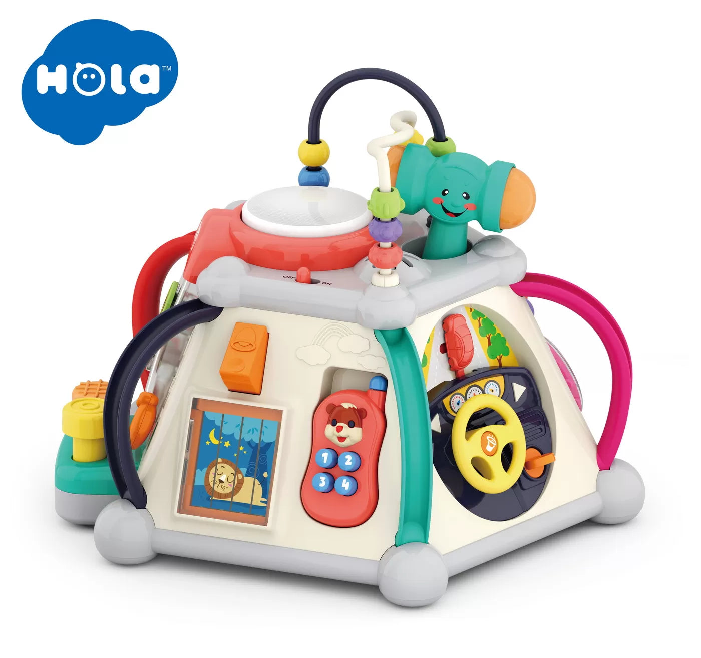 Piramida de activitati cu sunete si lumini- Hola Toys
