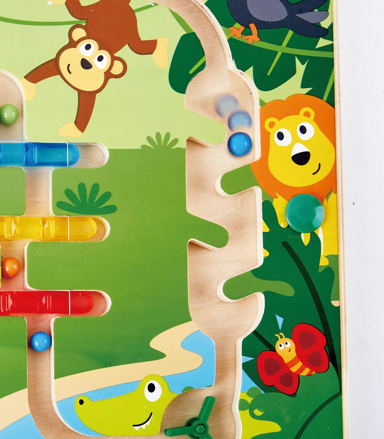 Jucarie din lemn Hape - Labirint magnetic, Jungla