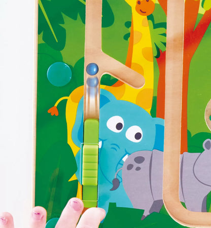 Jucarie din lemn Hape - Labirint magnetic, Jungla