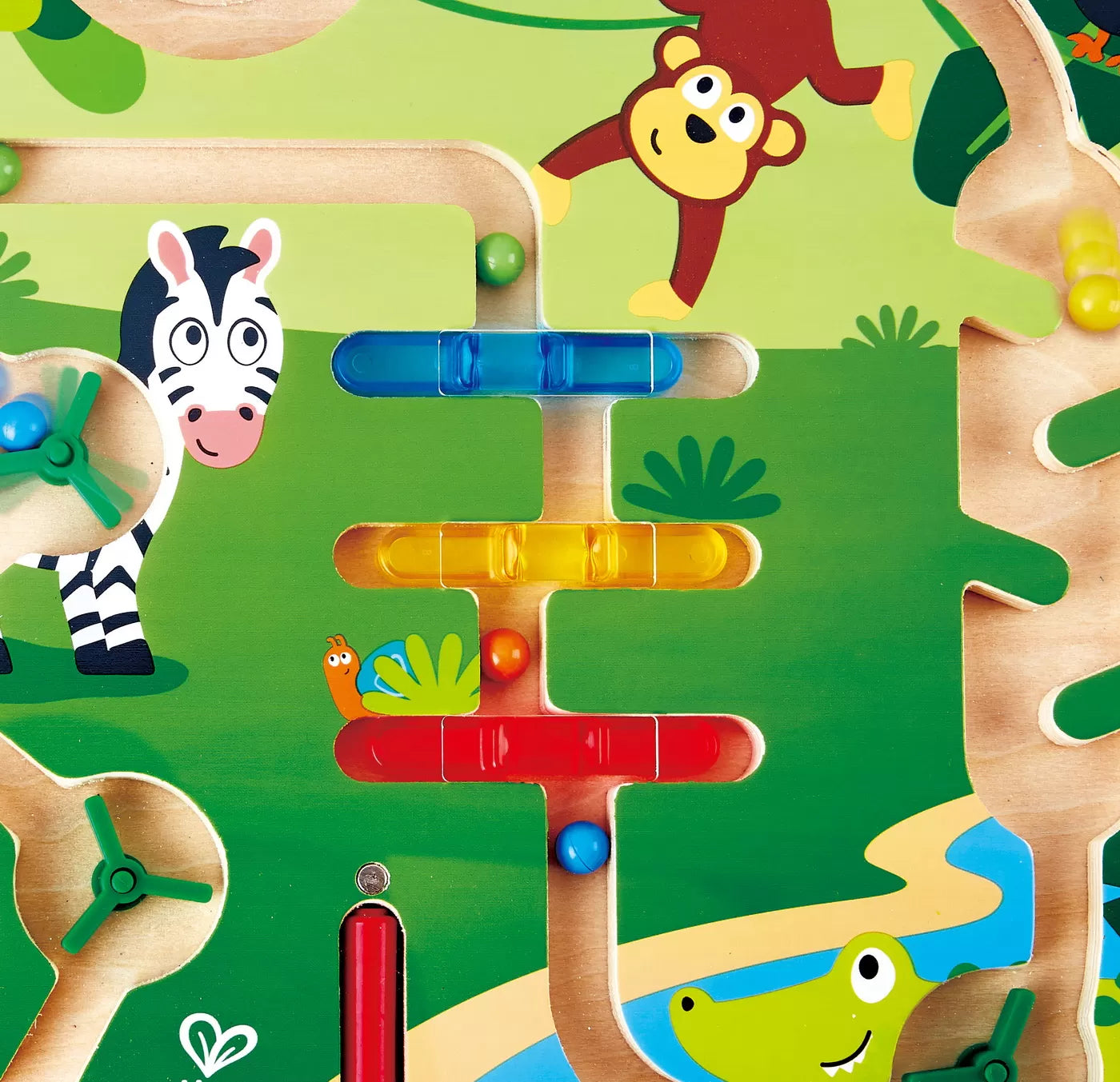 Jucarie din lemn Hape - Labirint magnetic, Jungla