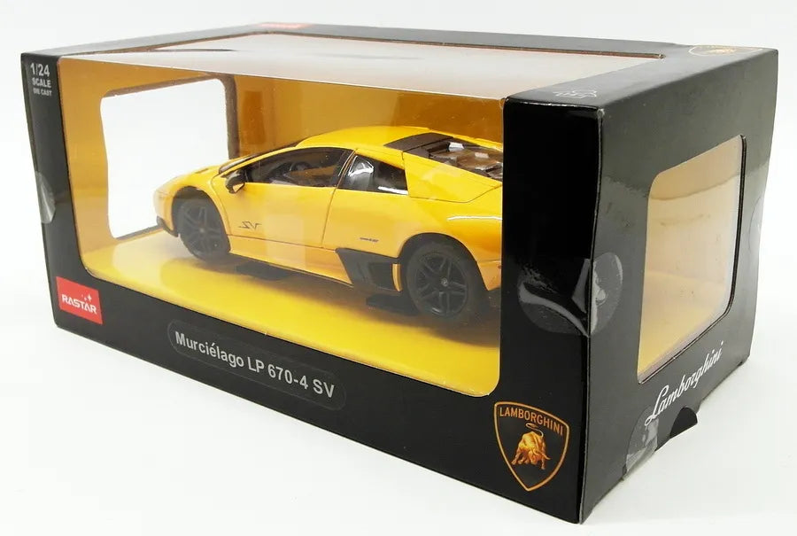 Masinuta diecast Rastar - Lamborghini Murcielago LP670-4, galben, 1:24